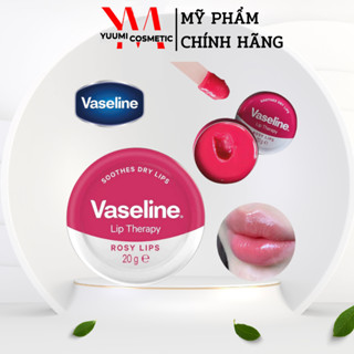 Son Dưỡng Môi Hộp Thiếc Vaseline Lip Therapy 20g Cho Môi Mềm Mịn, Hồng Hào