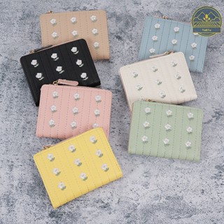 Ví Nữ Mini Cầm Tay Nhiều Ngăn Thêu Họa Tiết Hoa Nhỏ Xinh TAKIU STORE VN23
