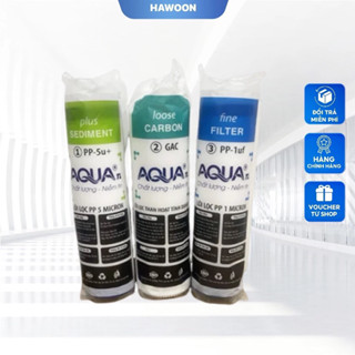 Combo 2 Bộ Lõi Lọc 1-2-3 Aqua – Dùng Cho Máy Lọc Nước RO Gia Đình (2 Lõi Số 1, 2 Lõi Số 2, 2 Lõi Số 3)