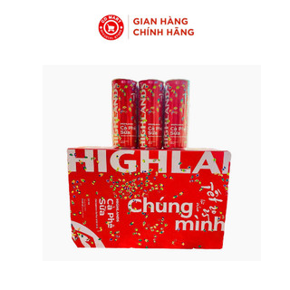 Thùng 24 Lon Cà Phê Sữa Đá Highlands Coffee