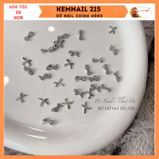 Set charm nơ nhí C01 và C02 trang trí móng chuyên dụng kemnail215
