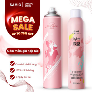 Gôm Mềm, Keo Xịt Giữ Nếp Tóc Nam Nữ, Keo Bọt Tạo Kiểu Tóc Xoăn Nam Nữ Mềm, Giúp Giữ Nếp Tóc Khi Tạo Kiểu - Samio