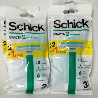 Set 3 Dao Cạo Nữ 2 Lưỡi Dao Kép Schick Exacta 2