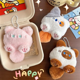 Móc khoá bông con mèo đáng yêu treo ba lo cặp sách ga12