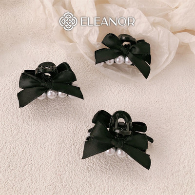 Kẹp tóc nữ càng cua Eleanor Accessories đính nơ phụ kiện tóc kẹp tóc mái 8812