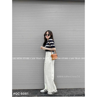 Quần jean suông nấm mac da