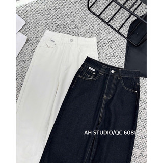 Quần jean suông nấm mac da