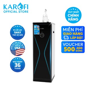 Máy lọc nước RO Mỹ 10 lõi Karofi KAQ-D36 RO - Giao trước lắp sau miễn phí toàn quốc - Bảo hành 36 tháng