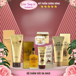 ANJO Kem dưỡng trắng 50ml/Tẩy da chết/ Serum tinh chất vàng 24k 90ml/Mặt nạ lột/Kem nền BB Cream