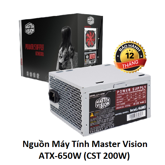 Nguồn máy tính 650W ATX VSP master Bảo hành 12 Tháng