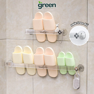 Giá treo khăn, dép trong nhà tắm gắn tường thiết kế móc treo đồ tiện lợi chất liệu nhựa ABS siêu bền