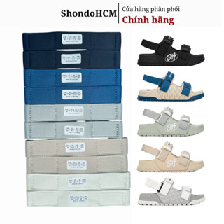 Quai giày SHONDO dòng PLATY  màu trắng, đen, xanh xám, xanh dương  quai hậu sandal thay thế