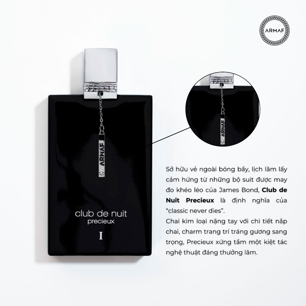 Nước hoa nam Armaf CLUB DE NUIT PRECIEUX 1 EXTRAIT DE PARFUM EDP 55ML | BigBuy360 - bigbuy360.vn