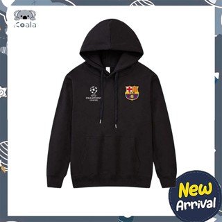  Áo hoodie sweater Barcelona form rộng chất nỉ bông - Áo khoác nỉ nam nữ có mũ in logo Barca 