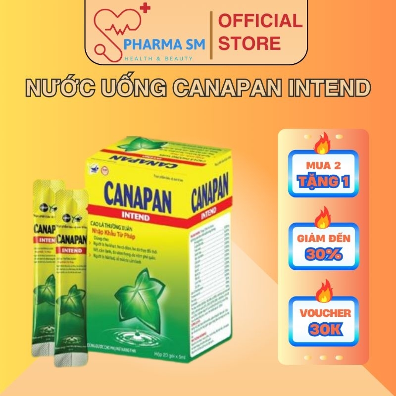 [MẪU MỚI] SIRO HO CAO LÁ THƯỜNG XUÂN CANAPAN INTEND DẠNG GÓI TIỆN LỢI - HỖ TRỢ GIẢM HO, ĐAU HỌNG