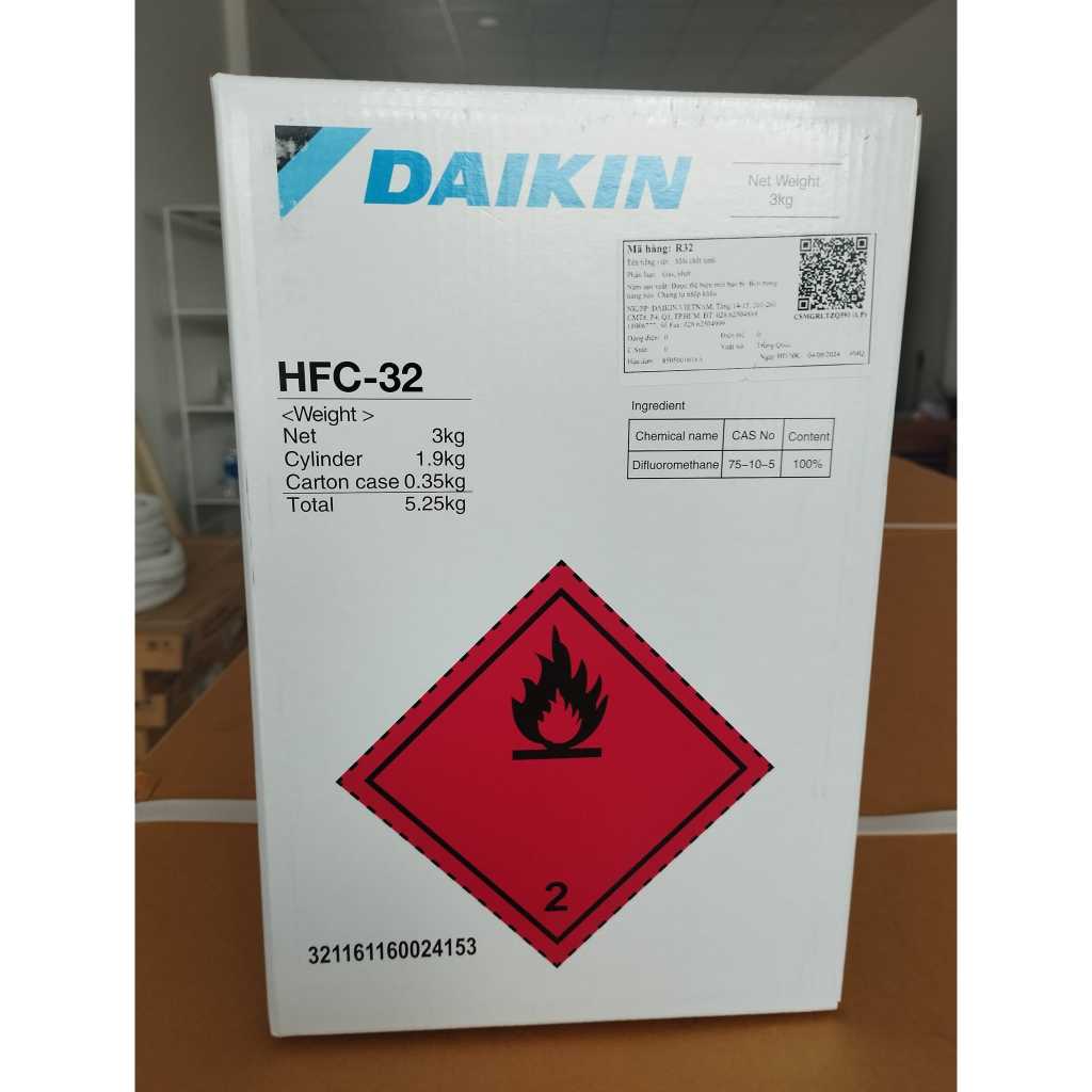 Ga lạnh Daikin - Dung môi lạnh điều hòa Daikin R32 - Chính hãng