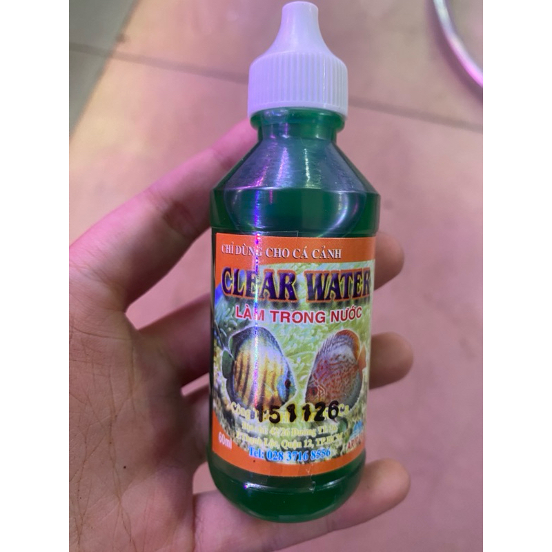Dung dịch làm trong nước bể cá, bể thủy sinh. Lọ 60ml