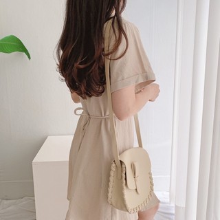 Đầm Mini Suông Cổ Sơ Mi Có Dây Thắt Eo Đằng Sau Thanh Lịch-Công Sở CN002 Chemstore