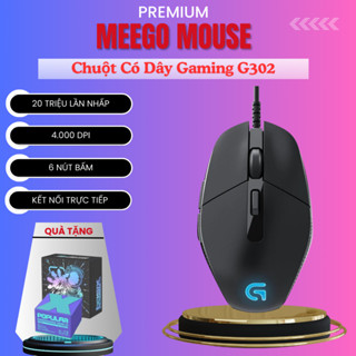 Chuột Gaming Có Dây LED RGB Logitech G302 - thiết kế tinh tế, hiệu năng vượt trội Chuột Chơi Game Cho PC và Laptop