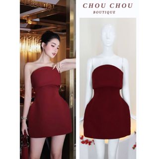 [ Sẵn - Hỏa Tốc ]  Đầm Cúp Ngực Dáng Ngắn Xòe Hở Lưng Thiết Kế Sang Chảnh Đầm Dự Tiệc 3 Màu