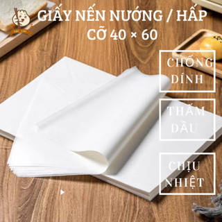 Giấy nến cỡ 40×60 chống dính 2 mặt, thấm dầu, xếp bánh bao, dùng cho lò nướng, bếp nướng