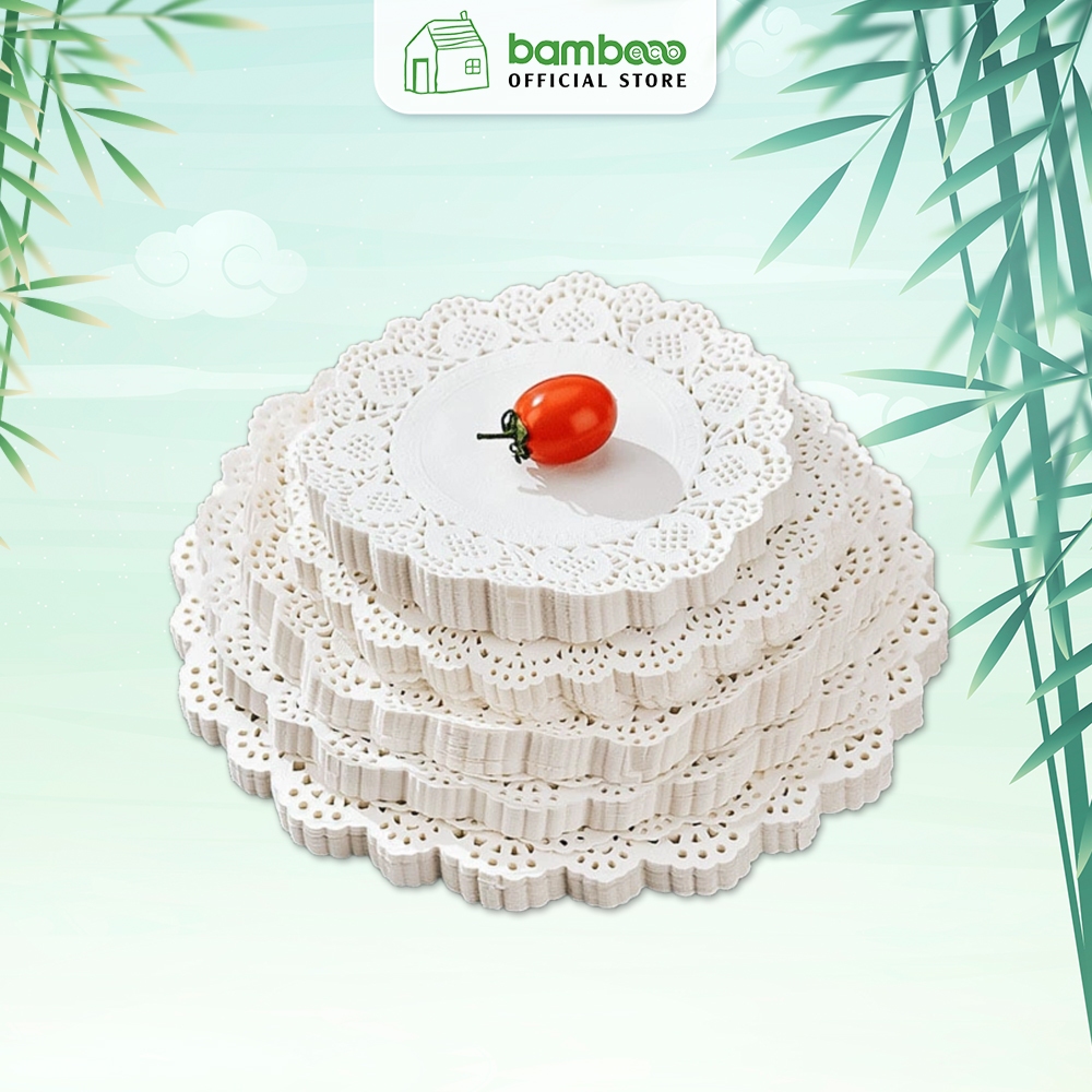 Giấy lót bánh thấm dầu BAMBOOO ECO set 140 tờ hút dầu mạnh