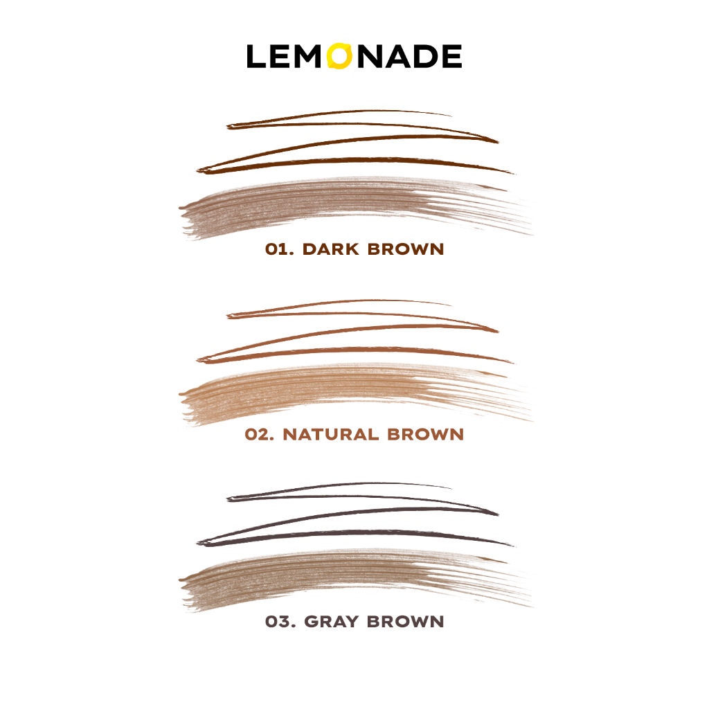 [LIVESTREAM KOL] Chì kẻ mày 2 đầu LEMONADE DUAL Eyebrow 2.75g