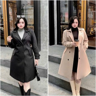 ÁO KHOÁC MĂNG TÔ KAKI DÁNG DÀI BIGSIZE MÃ A107