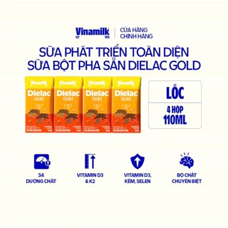 Lốc 4 Hộp Sữa Bột Pha Sẵn Dielac Alpha Gold IQ 110ml - 180ml