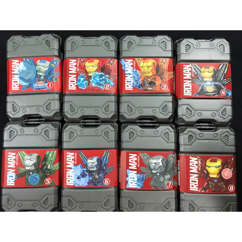Combo 8 Hộp Đồ Chơi Lắp Ráp Iron Man