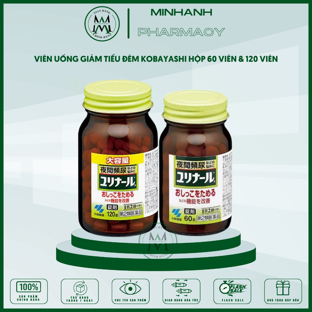 Viên Uống Kobayashi Nhật Bản giúp hỗ trợ giảm tiểu đêm tiểu nhiều lần tiểu rắc dùng được cả nam và nữ