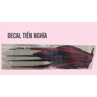 Tem Air Blade đen nhám 2019 ( tem 3 lớp đẹp )
