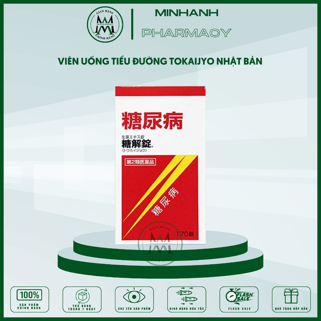 Viên uống hỗ trợ người tiểu đường hỗ trợ giảm đường trong máu Tokaijyo Nhật Bản