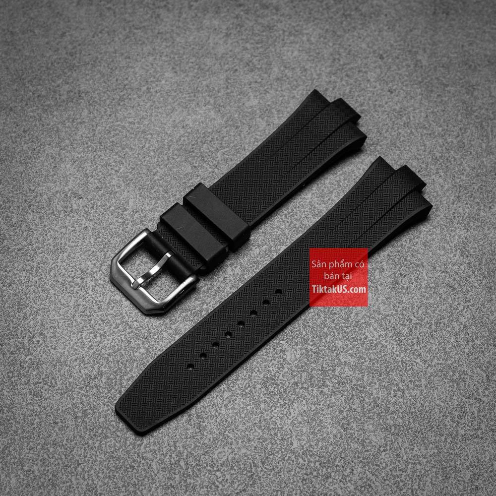 Dây đồng hồ cao su Citizen Tsuyosa NJ0150 NJ0151 cao su cao cấp FKM chốt thông minh Premium 9mm