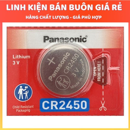 Pin CR2450 Panasonic chính hãng thay thế cho điều khiển ô tô xe máy