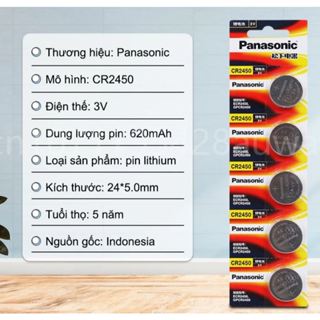 Pin CR2450 Panasonic chính hãng thay thế cho điều khiển ô tô xe máy