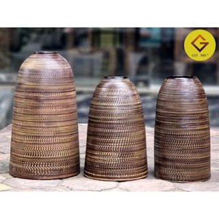 bình cắm hoa dáng chuông mộc  cao 47cm Bát Tràng cắm đào, cành mơ mận, tuyết mai,  chuông tết, chuông củ lạc cắm hoa