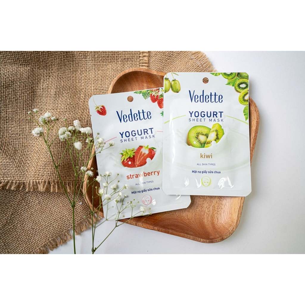 Mặt nạ giấy sữa chua Vedette 22ml