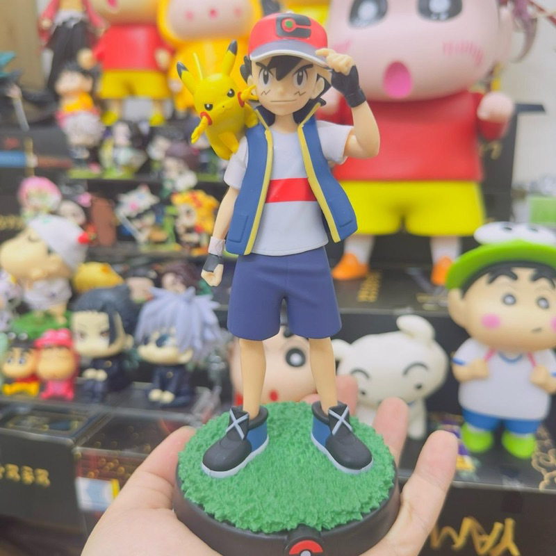 (ẢNH THẬT TỰ CHỤP)(POKEMON) Mô hình Pokemon Satoshi và Pikachu cao 18cm có hôp màu đi kèm  Đồ ChơiTo