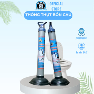 Cây Thông Bồn Cầu, Thông Tắc Bồn Cầu ,Dụng Cụ Thông Tắc Bồn Cầu Nhỏ Gọn, Chất Liệu Nhựa Với Mút Cao Su - DABIHOUSE