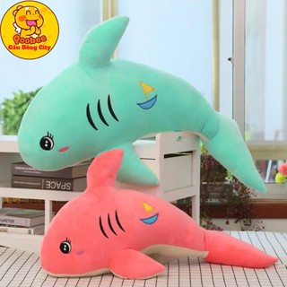 Gấu Bông Gối Ôm Cá Heo Bông Cao Cấp Mềm Mịn - Thú Nhồi Bông Con Cá