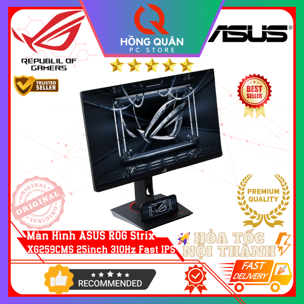 Màn Hình Gaming ASUS ROG Strix XG259CMS 25inch 310Hz Fast IPS GSync 1ms GtG HDR400 New - Hàng Chính Hãng Bảo Hành 3 Năm | BigBuy360 - bigbuy360.vn