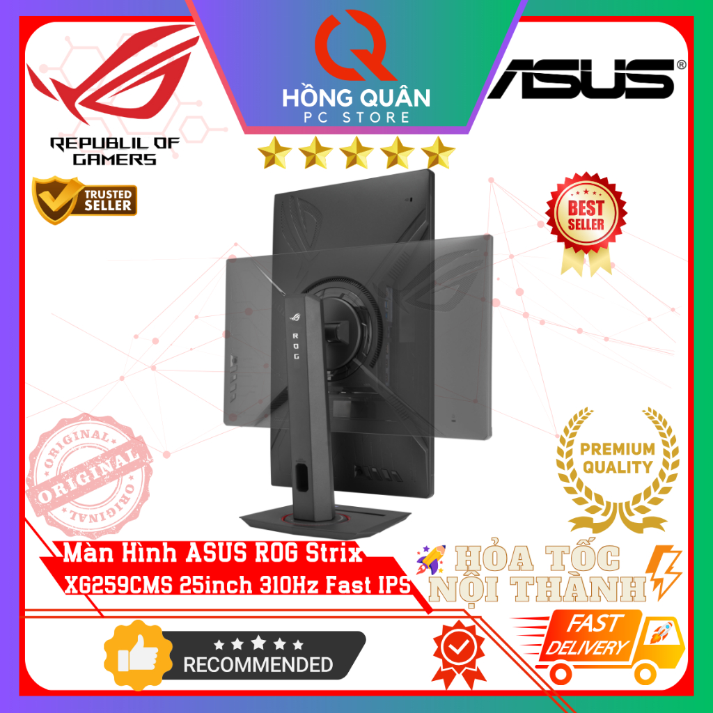Màn Hình Gaming ASUS ROG Strix XG259CMS 25inch 310Hz Fast IPS GSync 1ms GtG HDR400 New - Hàng Chính Hãng Bảo Hành 3 Năm | BigBuy360 - bigbuy360.vn
