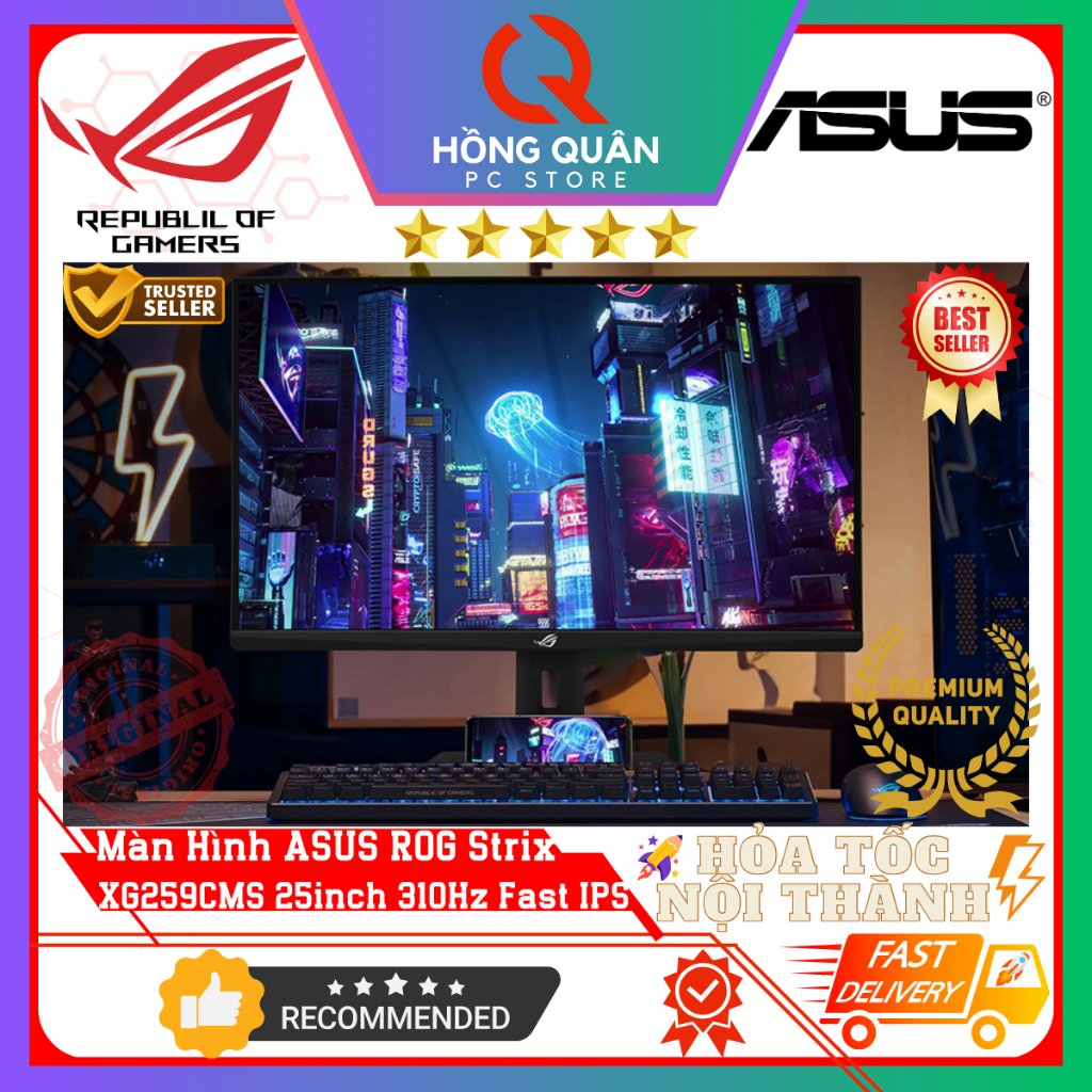Màn Hình Gaming ASUS ROG Strix XG259CMS 25inch 310Hz Fast IPS GSync 1ms GtG HDR400 New - Hàng Chính Hãng Bảo Hành 3 Năm | BigBuy360 - bigbuy360.vn