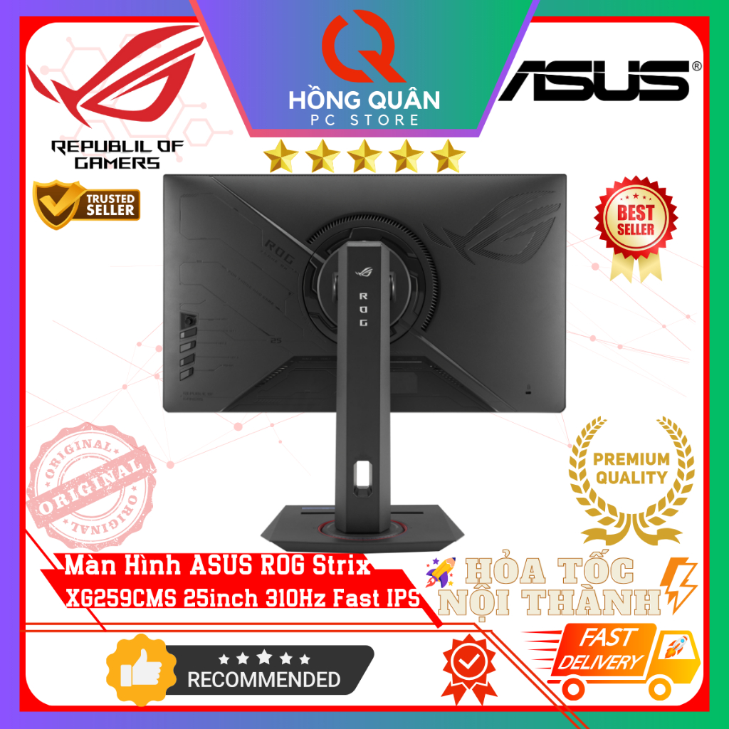 Màn Hình Gaming ASUS ROG Strix XG259CMS 25inch 310Hz Fast IPS GSync 1ms GtG HDR400 New - Hàng Chính Hãng Bảo Hành 3 Năm | BigBuy360 - bigbuy360.vn