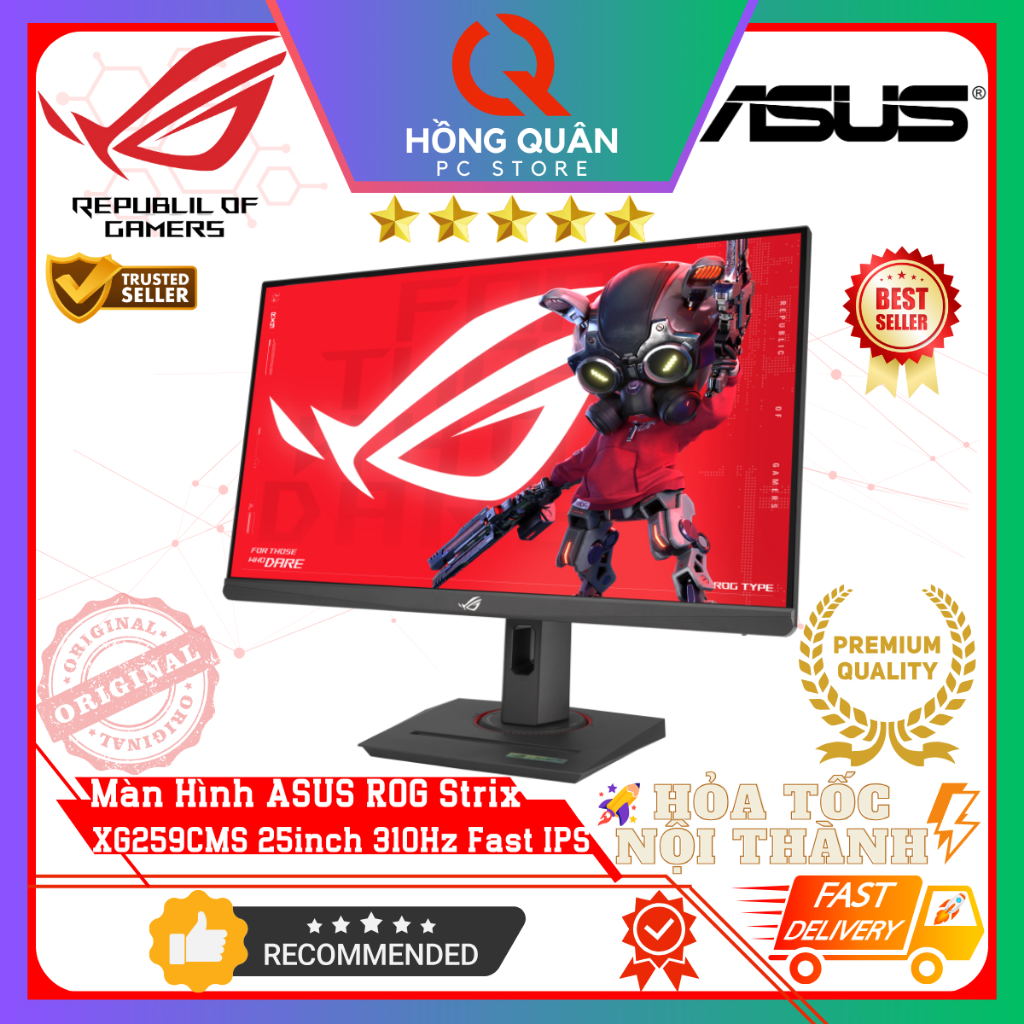 Màn Hình Gaming ASUS ROG Strix XG259CMS 25inch 310Hz Fast IPS GSync 1ms GtG HDR400 New - Hàng Chính Hãng Bảo Hành 3 Năm | BigBuy360 - bigbuy360.vn