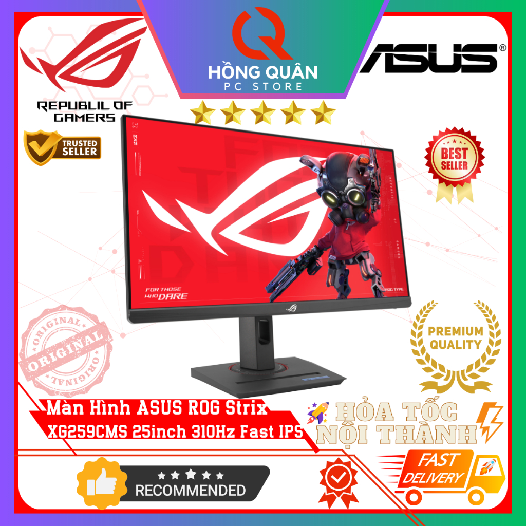 Màn Hình Gaming ASUS ROG Strix XG259CMS 25inch 310Hz Fast IPS GSync 1ms GtG HDR400 New - Hàng Chính Hãng Bảo Hành 3 Năm | BigBuy360 - bigbuy360.vn