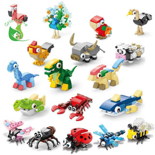 Bộ Đồ Chơi Lắp Ghép Thế Giới Khủng Long, Mô Hình Lắp Ráp Động Vật Bộ Xếp Hình Mini Quà Tặng Cho Bé