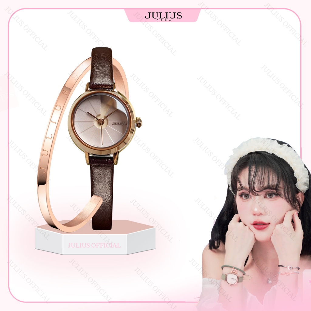 Julius Official | Combo Đồng hồ Julius nữ JA-979 + vòng Julius