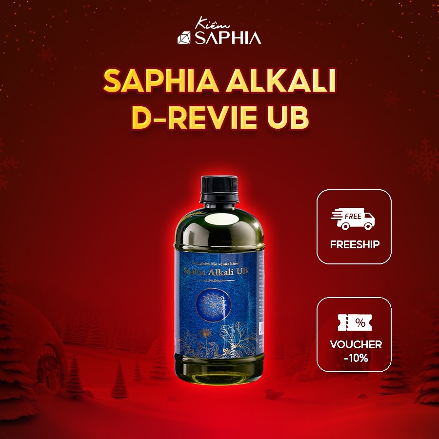 Nước Kiềm Thảo Dược Ung Bướu- KIỀM SAPHIA Alkali UB, Dung Tích 500ml